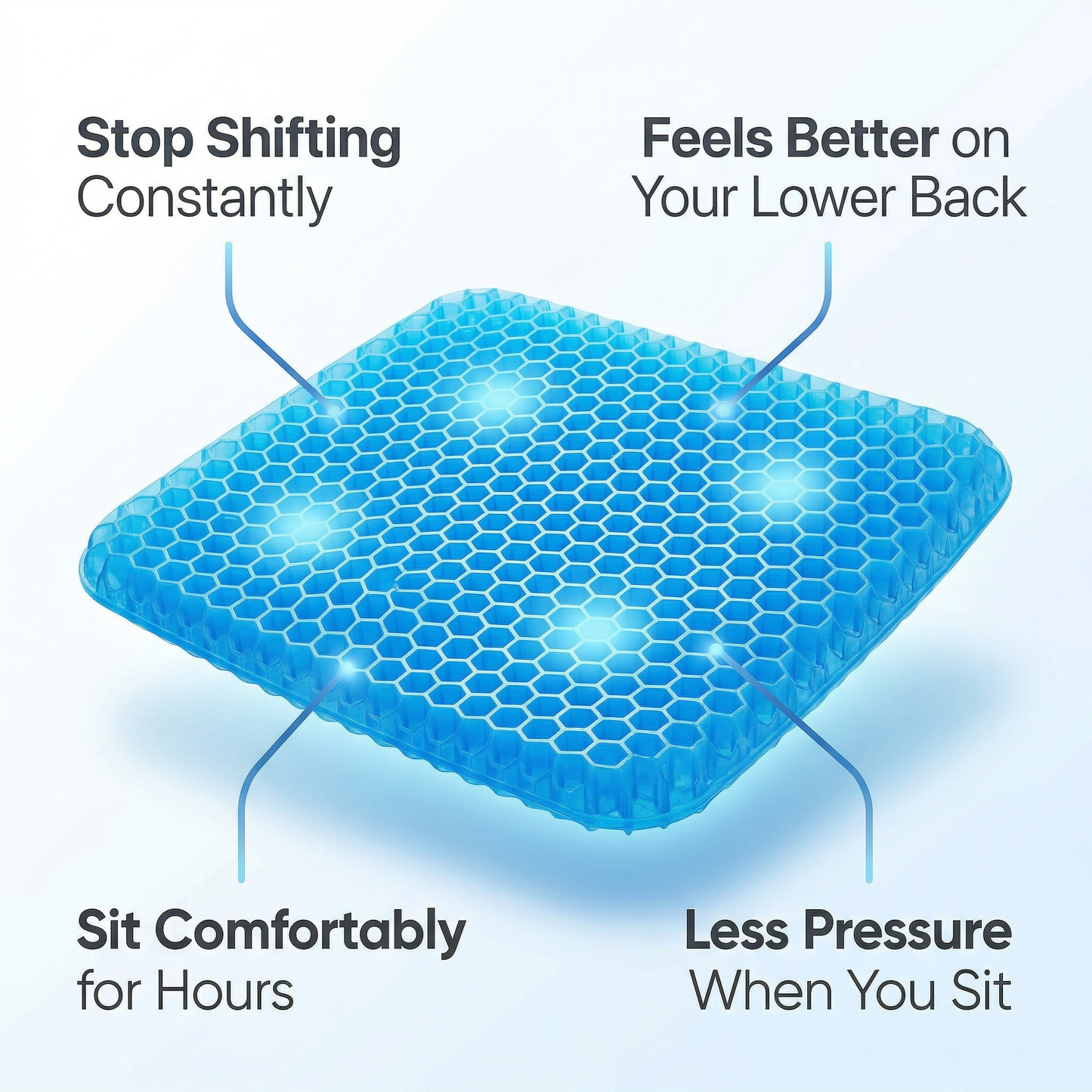Back Pain Relief - Gel Seat Cushion