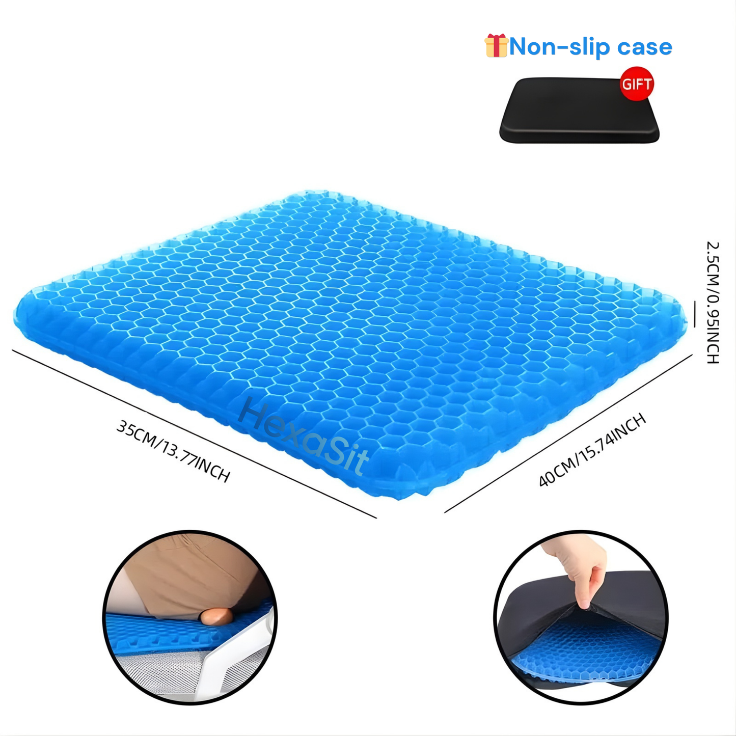 Back Pain Relief - Gel Seat Cushion