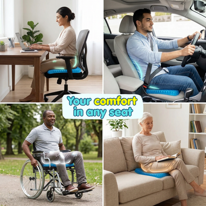 Back Pain Relief - Gel Seat Cushion